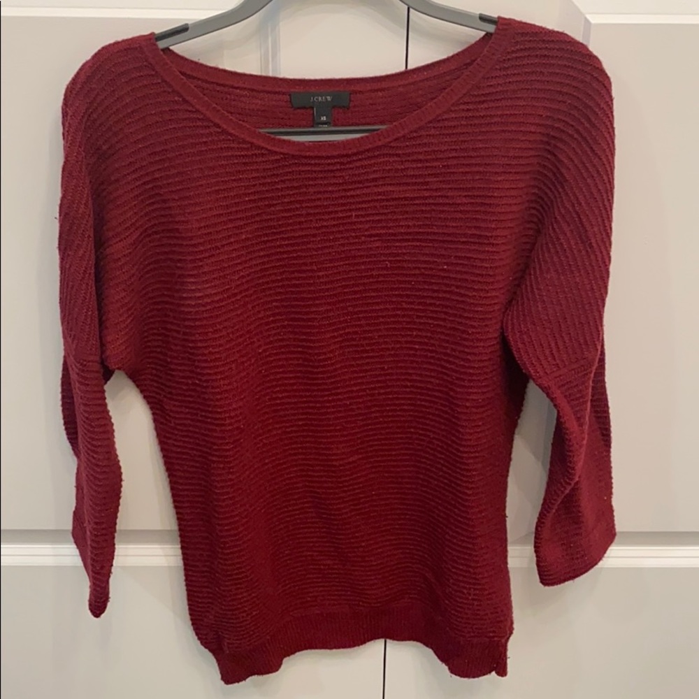 J. Crew Maroon/Red Sweater Size XS